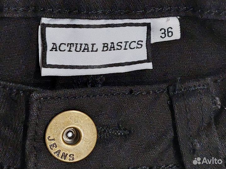 Джинсы чёрные Actual basics. M