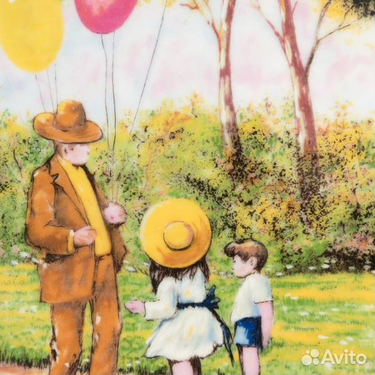 Тарелка Человек с воздушными шарами Минголла 1979