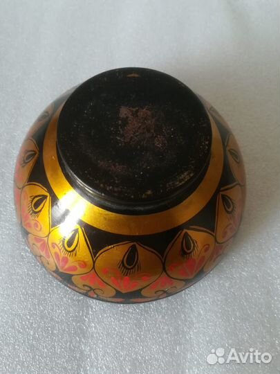 Миска деревянная винтаж