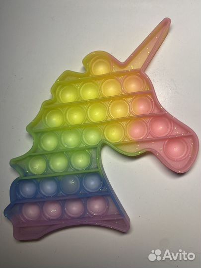 Поп ит единорог радужный