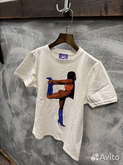 Футболка Mowalola White Logo Classic Оригинал