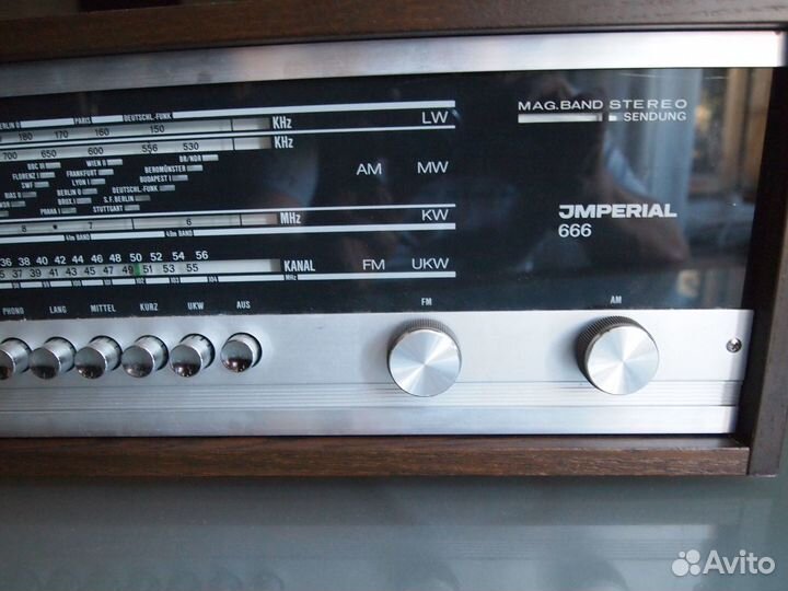 Ламповый стереоресивер imperial 666