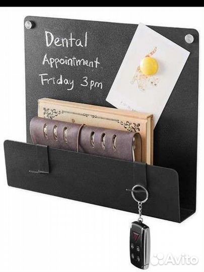 Чёрная металлическая ключница сканди не икеа