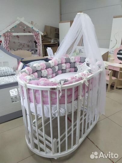 Детская кровать трансформер из массива