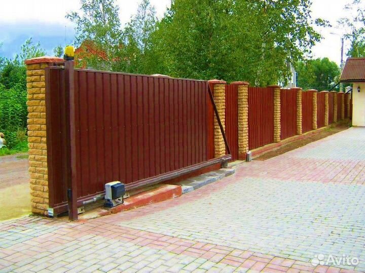 Откатные ворота механика