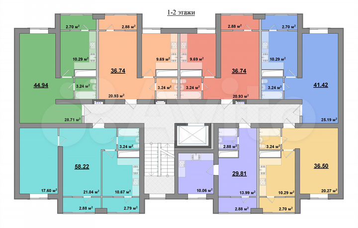 1-к. квартира, 36,5 м², 2/9 эт.