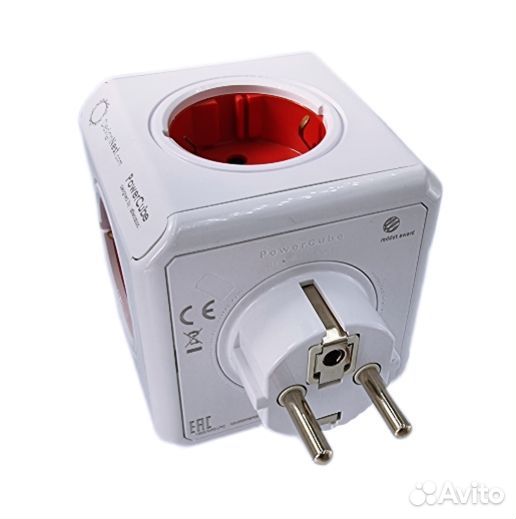 Разветвитель Allocacoc PowerCube Original USB RED