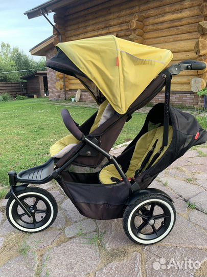 Коляска для погодок и двойняшек 3 в 1 Phil&teds