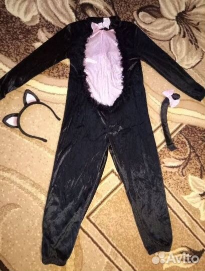 Костюм кошки для девочки кигуруми 6-7 лет F&F