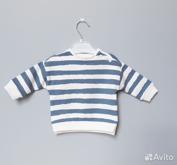 Свитшот в полоску на малыша 62см (3мес)
