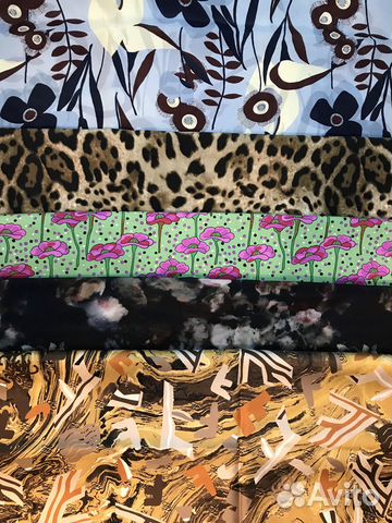 Итальянские ткани / отрезы натурального шелка