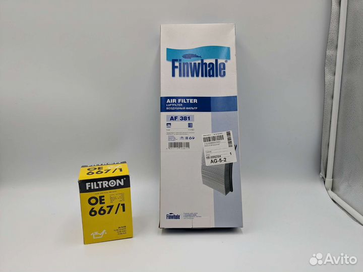 Фильтр масляный и воздушный для ford fiesta мк5