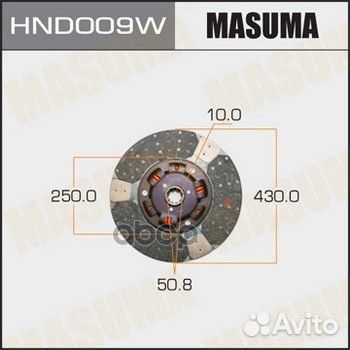 Диск сцепления Masuma hnd009w Masuma