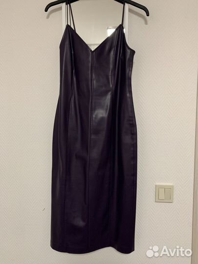 Кожаный сарафан женский