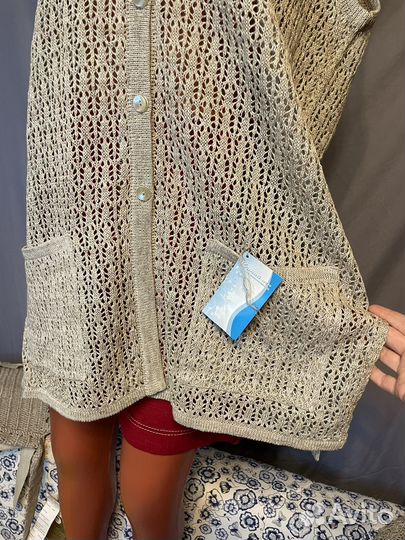 Жилет туника льняной лён 100% р. 56, 58