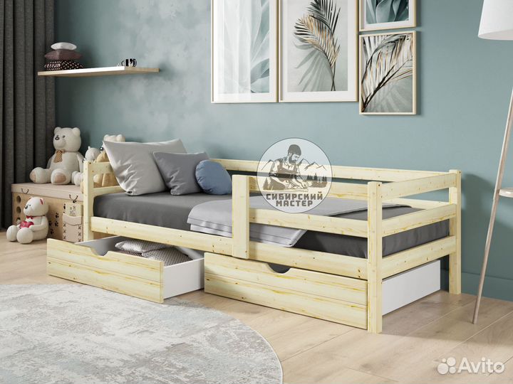 Кровать детская массив сосны