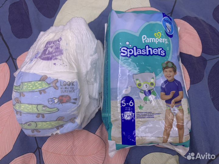 Подгузники-трусики для купания (Pampers и Libero)