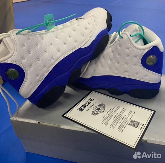 Jordan 13 Retro White Hyper Royal оригинал