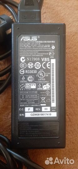 Блок питания для ноутбука asus 19v