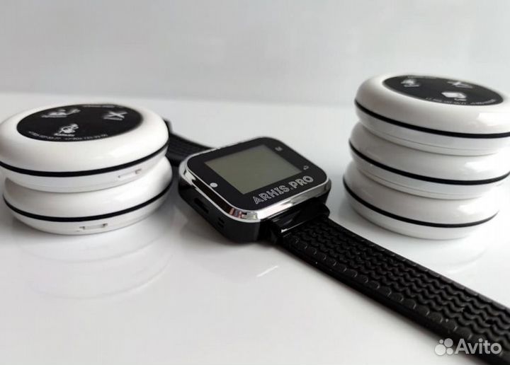 Кнопка вызова официанта в ассортименте с часами