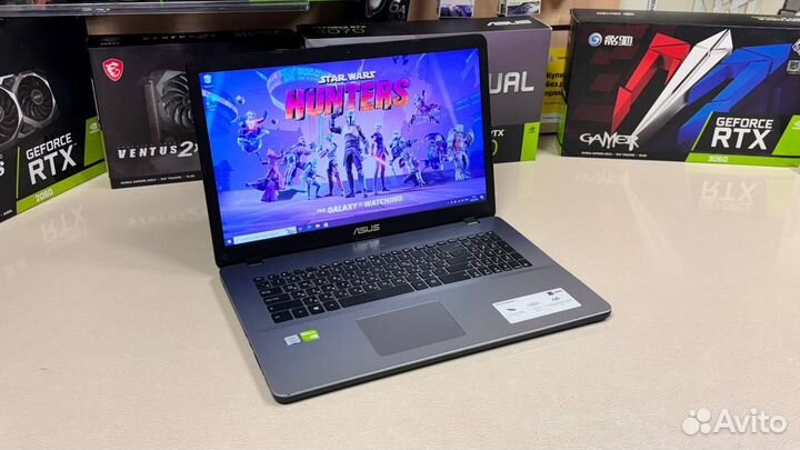 Мощный 17.3 Asus GeForce 2GB / 8 RAM / 256 SSD