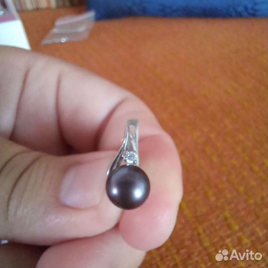 Серебряные серьги и кольцо