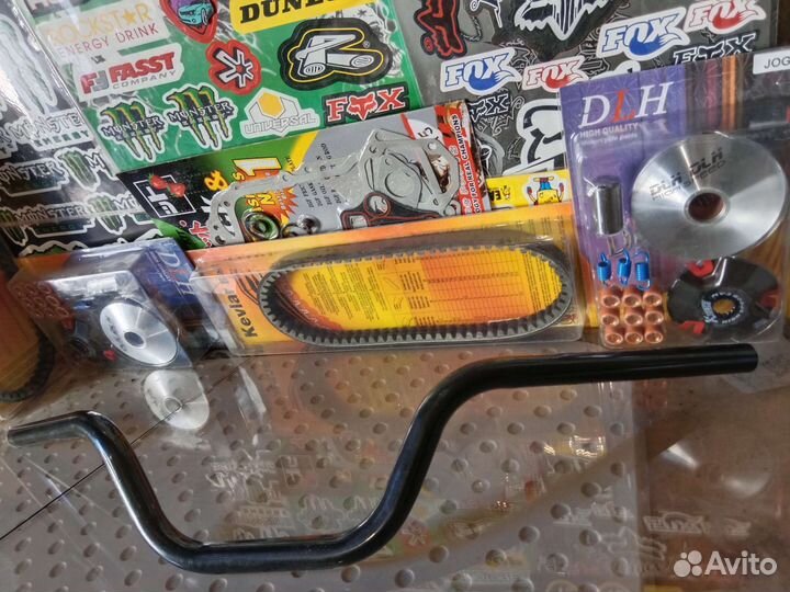 Руль на мопед чёрный