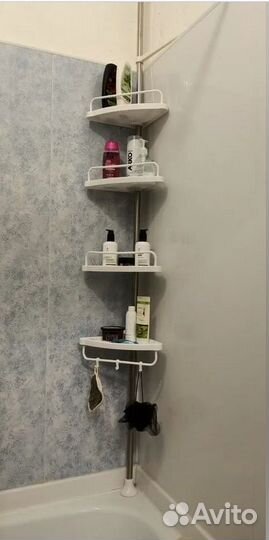 Угловая полка для ванной