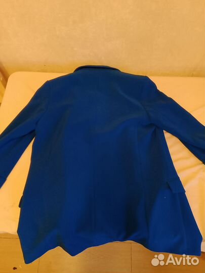 Синий женский пиджак Zara Basic, размер M