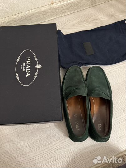 Мокасины мужские prada