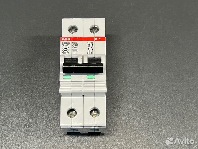 Автомат ABB S262 C10 новый, без упаковки, 38 шт