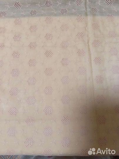 Новая ткань ажурное шитьё хлопок