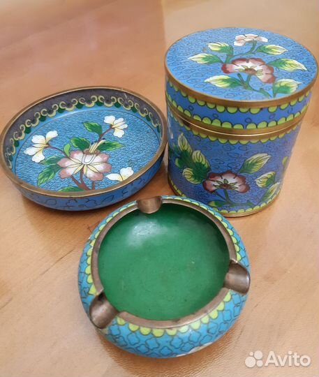 Клуазоне голубое