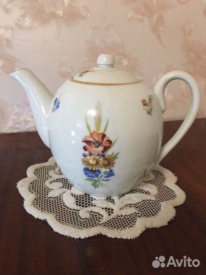 Чайник заварочный из чешского фарфора СССР