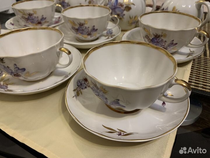 Чайный сервиз лфз Императорский фарфоровый завод