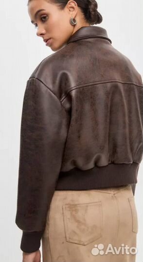 Куртка кожа зам женская bomber размер 42-46