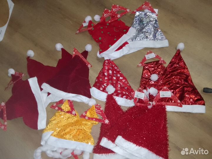 Новогодние шапки Мороз и снегург