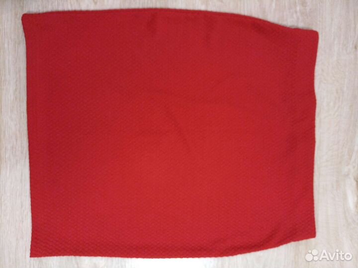 Юбка карандаш Gloria jeans темно красная р-р L