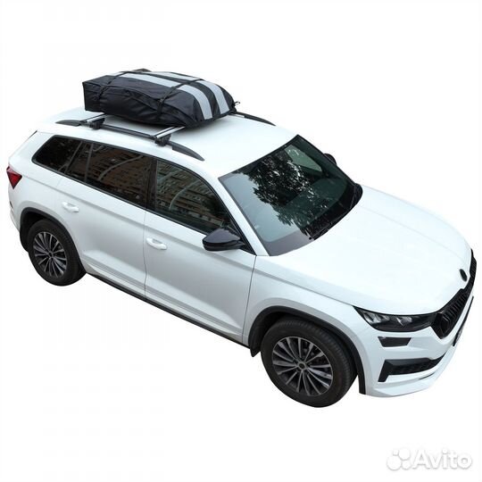 Автобокс на крышу 430 л тканевый с креплен П-Скоба