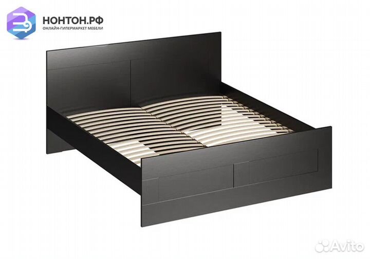 Кровать двуспальная Сириус венге