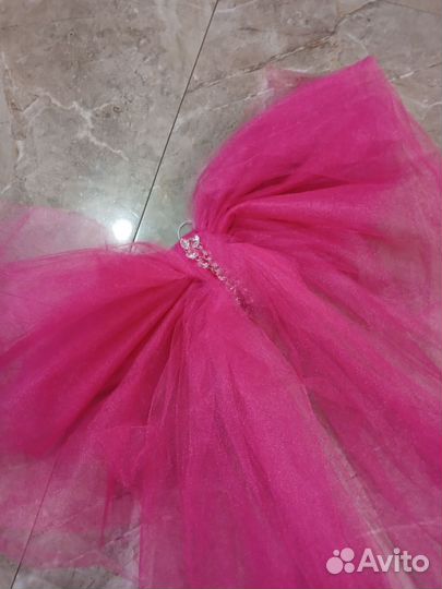 Бант из фатина на елку