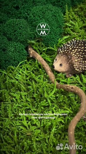 Картина из эпоксидной смолы, панно, картина мох