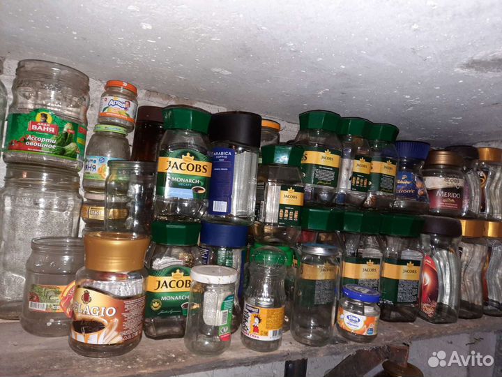Банки стеклянные из под кофе