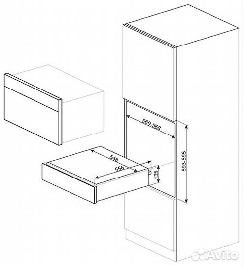 Подогреватель посуды smeg CPR115B