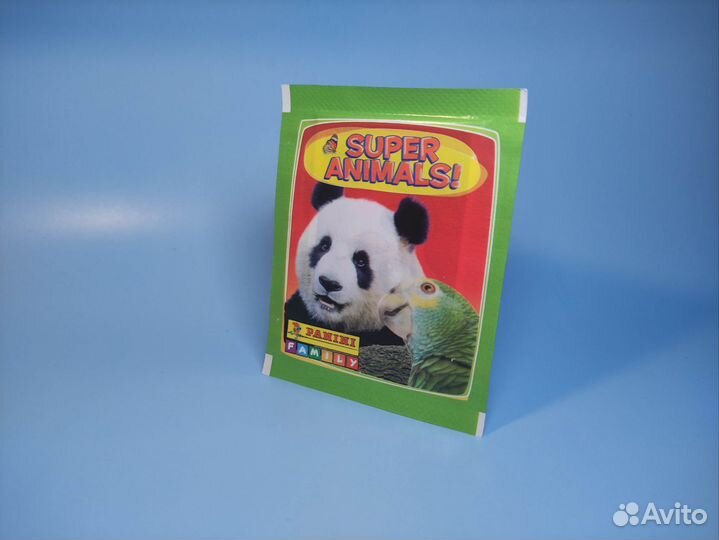 25 пакетиков наклейки с животными panini