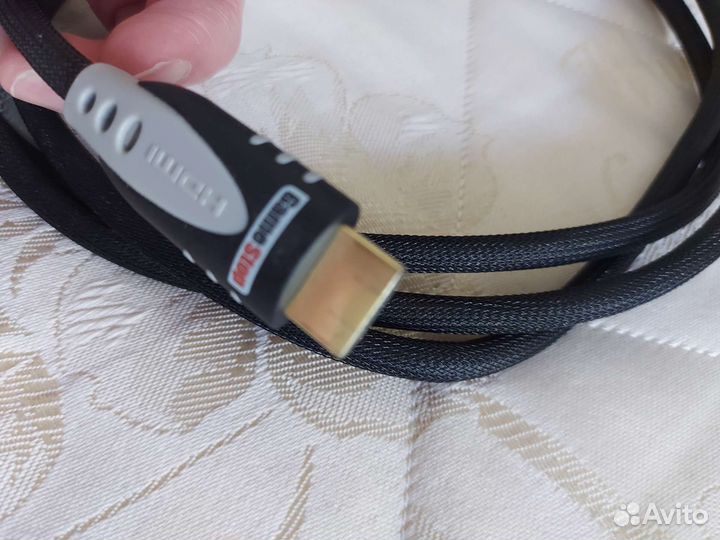 Кабель hdmi Game Stop позолота 2 метра