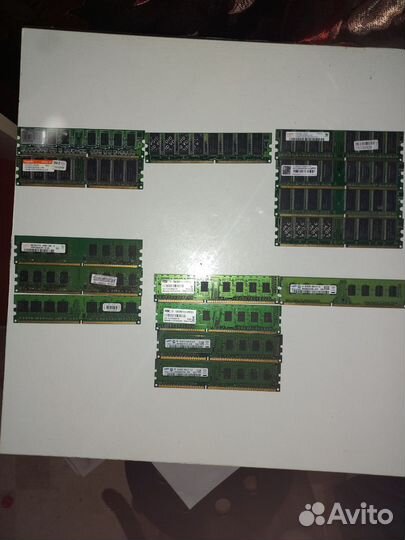 Озу для пк и ноутбука DDR1 DDR2 и DDR3