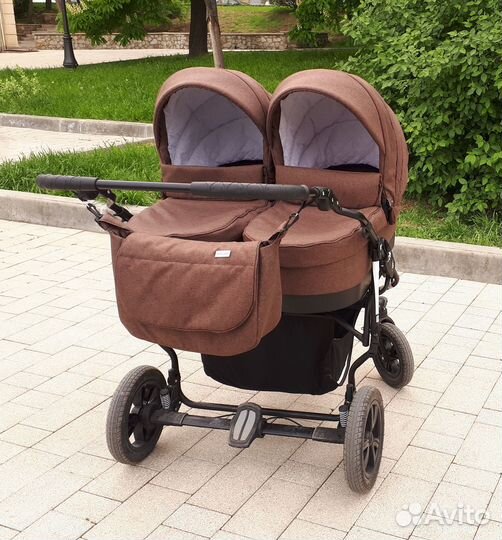Коляска для двойни 3 в 1 Mikado 