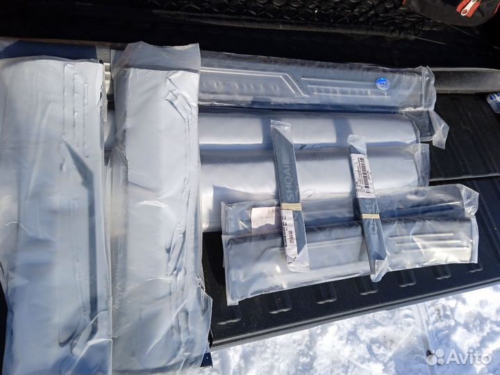 Комплект накладок на пороги ниссан кашкай