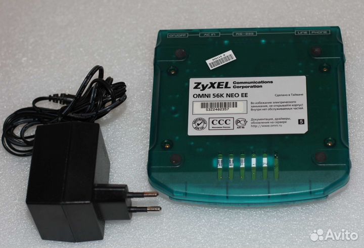 Dual-up модем с функциями факса zyxel Omni 56K NEO